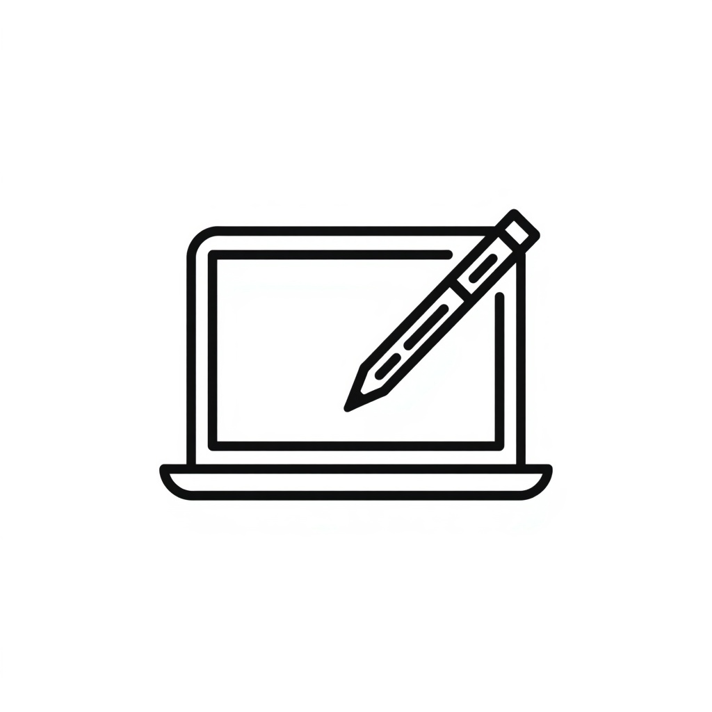 Icon representing blogging as a passive income side hustle