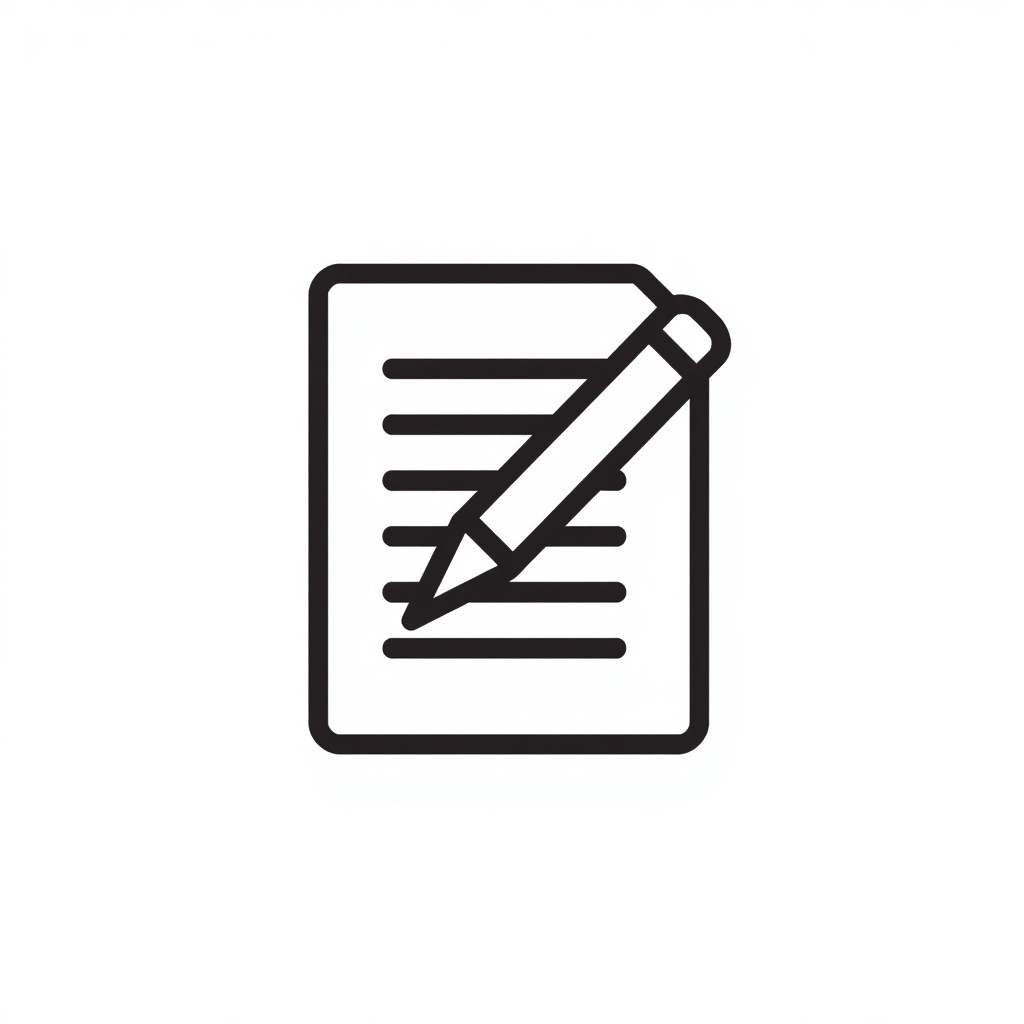 Icon representing freelance writing as an online side hustle for beginners