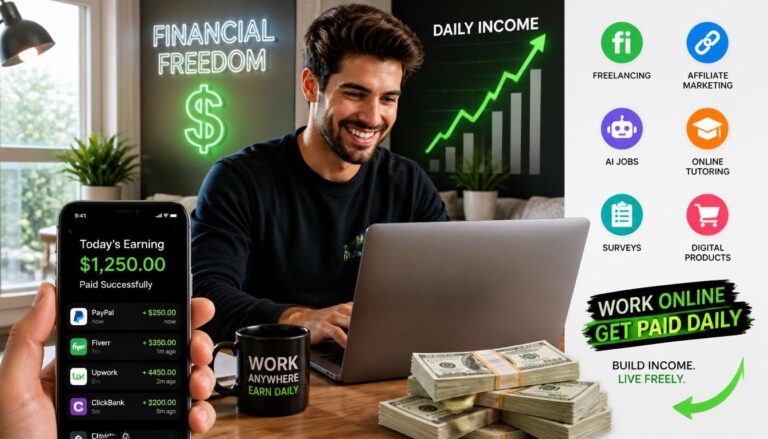 Side Hustles That Pay Daily Online