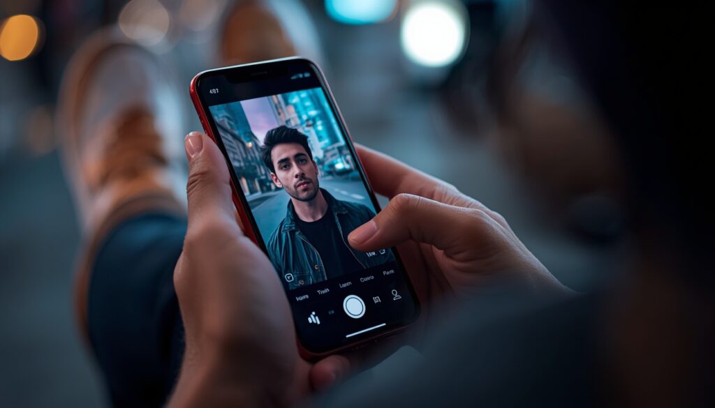 Person using phone to watch TikTok videos for 